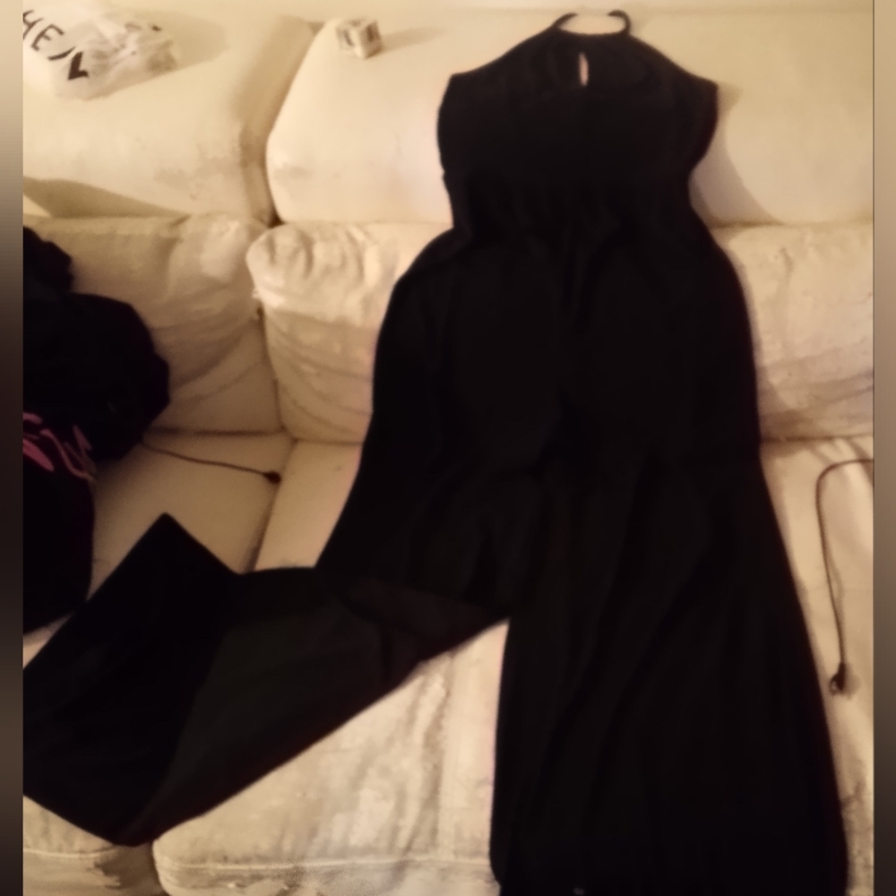 Jumpsuit backless tie around the neck size small